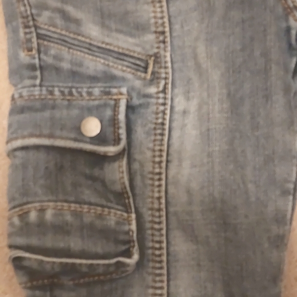 Women's XS denim cargo shorts y2k - Picture 2 of 6